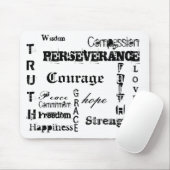 Mut, Hoffnung, T, R, U, T, H, AUSDAUER, L,… Mousepad (Mit Mouse)