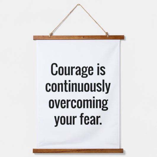 Mut-Holz-Topped-Wandteppich Wandteppich Mit Holzrahmen (Vorderseite)