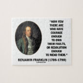 Mut ihre Fehler zu machen Resolution Franklin Zita Puzzle (Horizontal)
