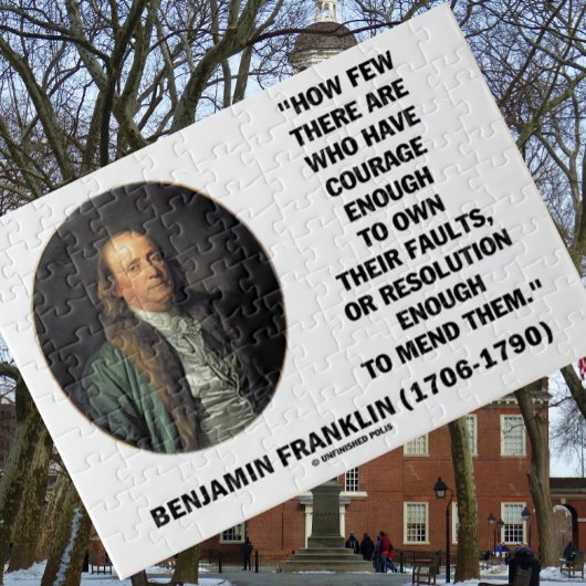 Mut ihre Fehler zu machen Resolution Franklin Zita Puzzle