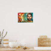 Mut im Löwengrube Poster (Küche)