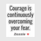 Mut individuell geschnitten Vinyl Sticker (Blatt)