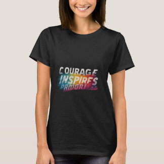 Mut Inspiriere Fortschritt T-Shirt