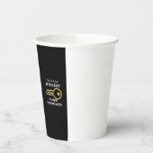 Mut ist der Schlüssel zu neuen Chancen Pappbecher (Links)