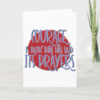 Mut ist Glaube Erholung Slogan Jahrestag