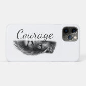 Mut Löwe Künstlerisch Minimal- Case-Mate iPhone Hülle (Rückseite (Horizontal))