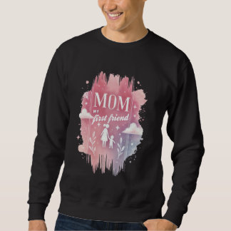 Mut Mein erster Freund Pinselstrich Wasserfarbenst Sweatshirt
