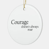 Mut nicht immer brüllt keramik ornament (Links)