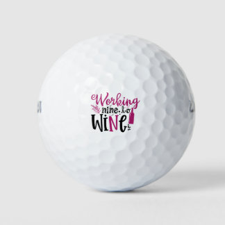 Mut, Nine to Wine zu arbeiten Golfball