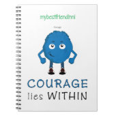 Mut-Notizbuch Notizblock (Vorderseite)