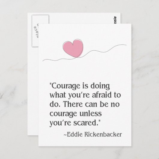 Mut Postkarte (Vorne/Hinten)