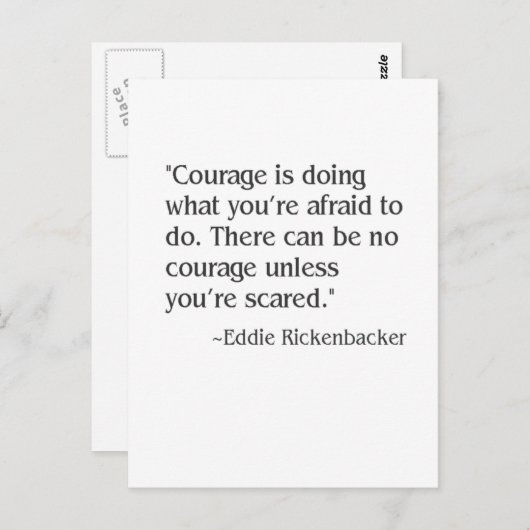 Mut Postkarte (Vorne/Hinten)