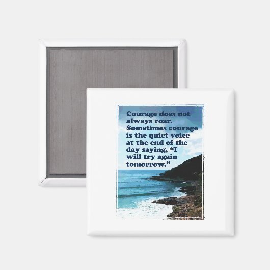 Mut roert nicht immer Magnet (Vorderseite/Rückseite)