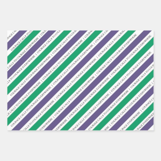 Mut ruft dazu auf, Feministinnen zu ermutigen, Pap Geschenkpapier Set (Vorderseite 3)