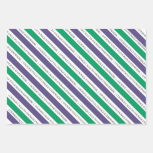 Mut ruft dazu auf, Feministinnen zu ermutigen, Pap Geschenkpapier Set