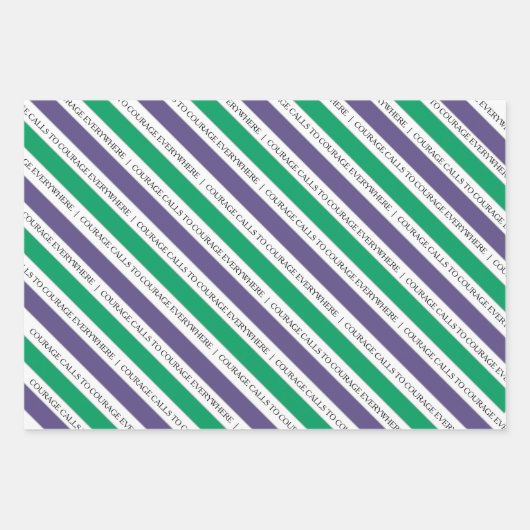 Mut ruft dazu auf, Feministinnen zu ermutigen, Pap Geschenkpapier Set (Vorderseite)