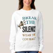Mut Schweigen brechen Sweatshirt (Vorderseite)