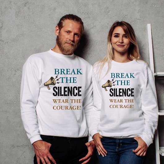Mut Schweigen brechen Sweatshirt