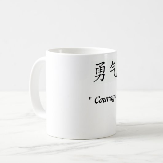 Mut-Symbol-Kaffee-Tasse Kaffeetasse (Vorderseite Links)