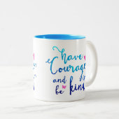 Mut-u. Güte-Kaffee-Tasse Zweifarbige Tasse (VorderseiteRechts)