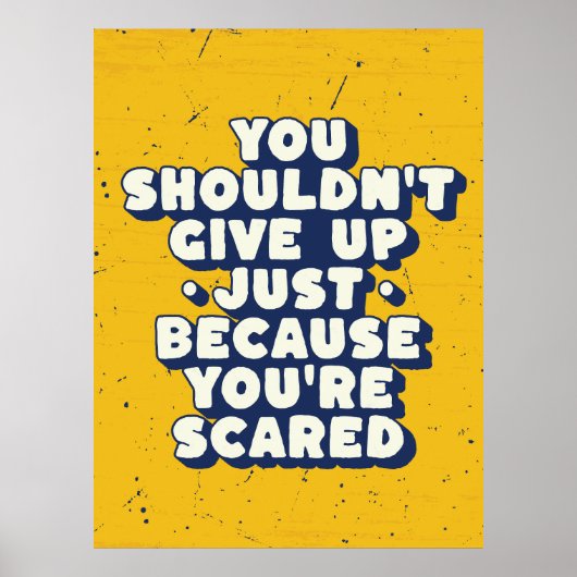 Mut über Angst im Leben Poster (Vorne)