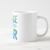 Mut über Angst Jumbo-Tasse (Rechts)