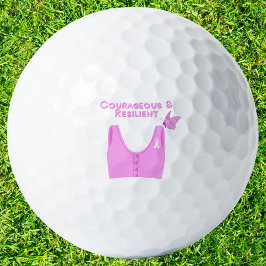 Mut und widerstandsfähiger Brustkrebs Golfball