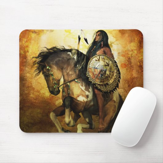 Mut-Ureinwohner-Krieger Mousepad (Mit Mouse)