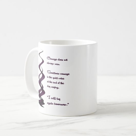 Mut verbreitet sich nicht immer kaffeetasse (Vorderseite Links)