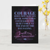 Mut verbreitet sich nicht immer karte (Gelbe Blume)