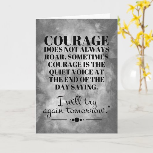 Mut verbreitet sich nicht immer karte (Gelbe Blume)