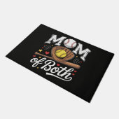 Mut von beiden Game Day Baseball Softball Fußmatte (Schrägansicht)