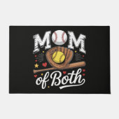 Mut von beiden Game Day Baseball Softball Fußmatte (Vorderseite)