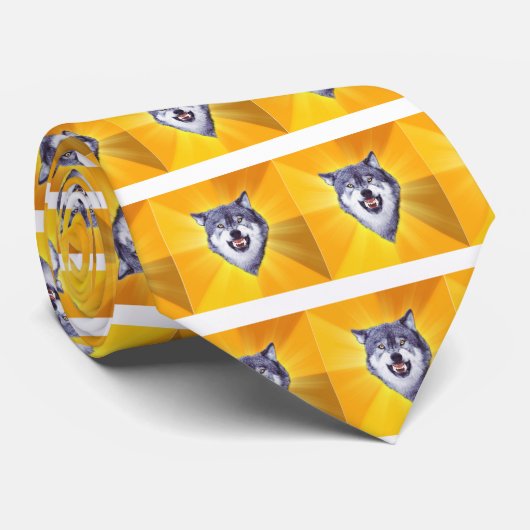Mut-Wolf Krawatte (Gerollt)