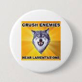 Mut-Wolf-Zerstampfungs-Feinde Button (Vorderseite)