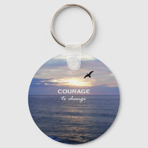 Mut zu ändern schlüsselanhänger