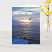 Mut zum Wandel Karte (Gelbe Blume)