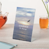 Mut zum Wandel Sockelschild (In SItu)