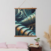 Mutant 2 wandteppich mit holzrahmen (Schlafzimmer)