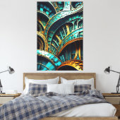 Mutant 4 Canvas Print Leinwanddruck (Insitu (Schlafzimmer))