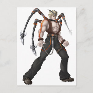 Mutant Anime Hero Postkarte