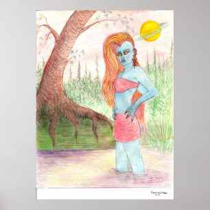 Mutant Anna Anastasia Original, Art Signature Poster