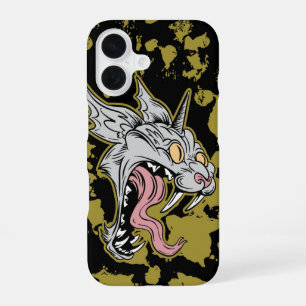 Mutant Demon Cat Horror Grunge Camouflage iPhone 16 Hülle