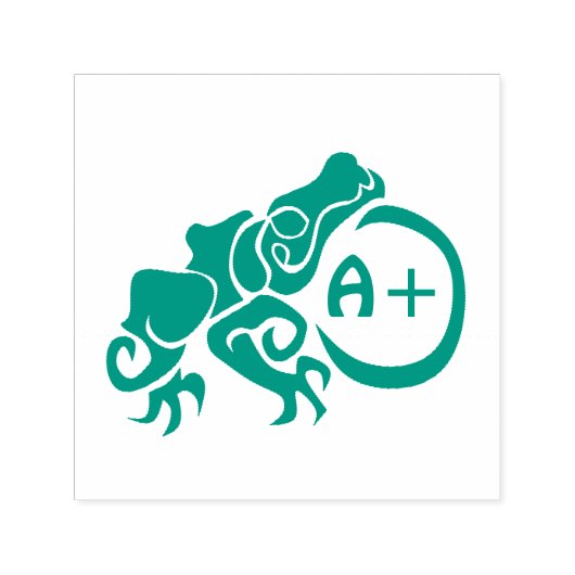 Mutant Green Frog Grad A+ Permastempel (Design)