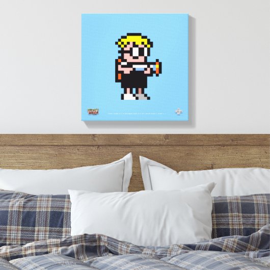 Mutant Mudds auf Leinwand! Leinwanddruck (Insitu (Schlafzimmer))