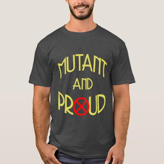Mutant und stolz Retro T-Shirt (Vorderseite)