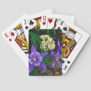 Mutante Akelei-Wildblumen Spielkarten