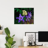 Mutante Columbine-Wildblumen Poster (Heimbüro)
