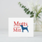 Mutanten gegen Mitt Postkarte (Stehend Vorderseite)