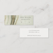 Mutation Green Blue Agate Earthy Stuthy Earring Di Mini Visitenkarte (Vorne/Hinten)